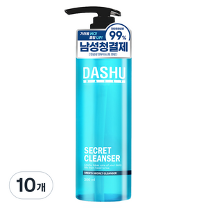 다슈 데일리 비타플렉스 남성청결제, 300ml, 10개