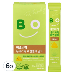 비오비타 우리가족 쾌변젤리 골드, 400g, 6개