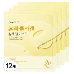 듀이트리 AC 딥 흔적 콜라겐 겔 마스크, 4개입, 3개