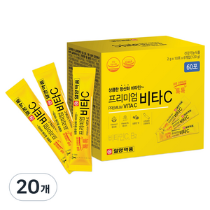 일양약품 프리미엄 비타C 60p, 120g, 20개