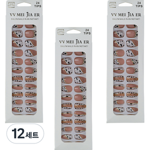 MA 비비 셀프 컬러 네일팁 세트, 12세트, TYPE 4
