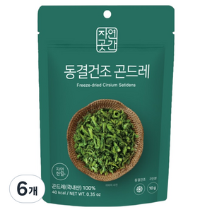 자연한알 자연곳간 국내산 동결건조 곤드레, 6개, 10g