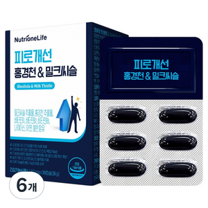 뉴트리원 피로개선 홍경천 밀크씨슬 36g, 30정, 6개