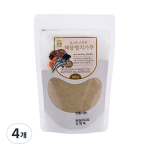 표고랑 손질한 해물멸치가루 파우치, 200g, 4개