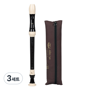 다벨 알토 리코더 저먼식 DAR-330G, 검정색, 3세트