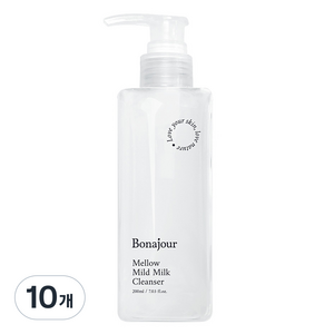 보나쥬르 멜로우 마일드 클렌징밀크, 200ml, 10개