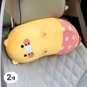 카카오프렌즈 발라당 차량용 목쿠션, 춘식이 잠옷, 2개