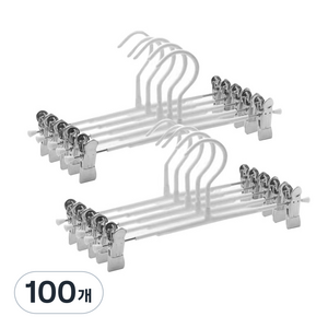 순잠 논슬립 하의용 옷걸이, 100개, 화이트