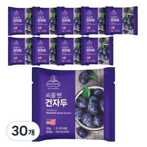 넛츠팜 씨를 뺀 건자두, 30g, 30개