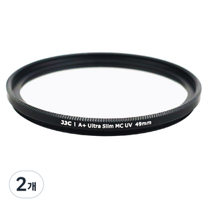 JJC 후지 X100VI 카메라 울트라 슬림 MCUV 렌즈필터 49mm, 2개, F-MCUV49(블랙)