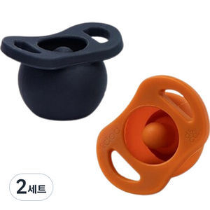 두들앤코 팝앤고 올실리콘 쪽쪽이 2종 세트, 코울, 스파이스, 2단계(3개월 이상), 2세트