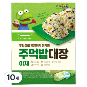 풀무원 주먹밥대장 야채, 야채맛, 30g, 10개