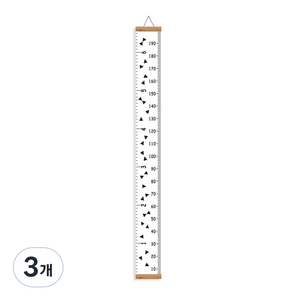 청년리빙 벽걸이 키재기 자, 3개
