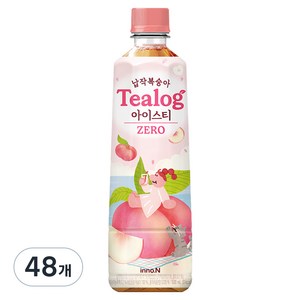 티로그 납작복숭아 아이스티 홍차 제로, 500ml, 48개