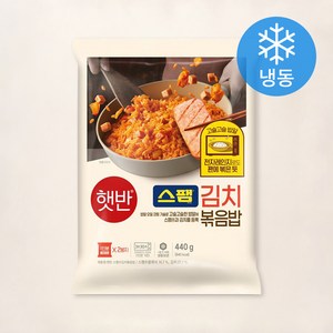 햇반 스팸 김치 볶음밥 2인분 (냉동), 440g, 1개