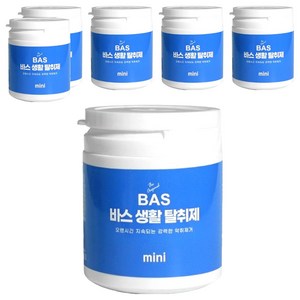 BAS 차량용 생활 탈취제 미니 베이비파우더향, 150g, 6개