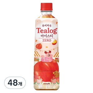 티로그 제로 루비자두 아이스티, 48개, 500ml