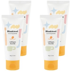 블랑키즐 유아용 고불소 치약 애플망고향, 60g, 4개