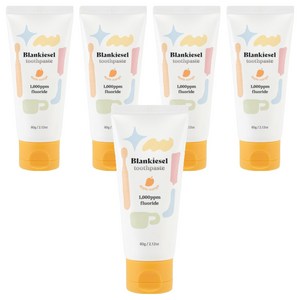 블랑키즐 유아용 고불소 치약 애플망고향, 60g, 1개입, 5개