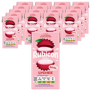 rubicon 리치 NFC 퓌레과즙 주스, 288ml, 18개