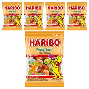 하리보 프루티 부시 젤리, 100g, 5개