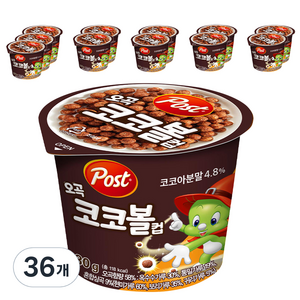 포스트 오곡 코코볼 컵 시리얼, 30g, 36개
