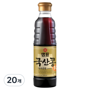 샘표 국산콩 양조간장, 500ml, 20개