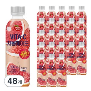 동원 비타C 자몽에이드 음료, 500ml, 48개