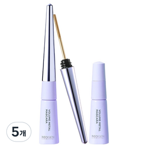 네오젠 더마로지 볼륨 메탈 마스카라 기획세트 (본품+리필), 블랙, 5개