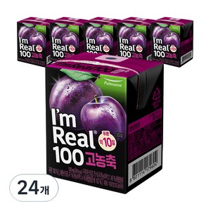 풀무원 아임리얼 100 고농축 푸룬, 120ml, 24개