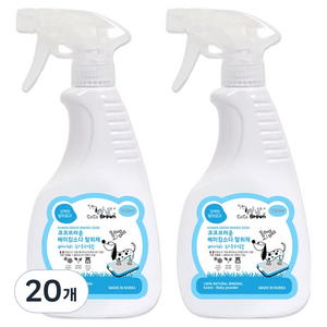 코코브라운 반려동물 베이킹소다 탈취제 베이비파우더향, 550ml, 20개