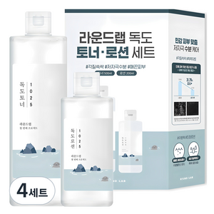 라운드랩 독도 토너 500ml + 로션 200ml 세트, 4세트