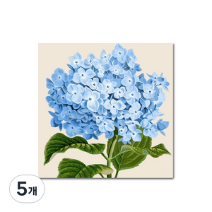 아디코 DIY 페인팅 블루 하이드렌저 E47 25x25, 혼합색상, 5개