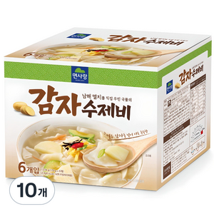 면사랑 남해멸치 감자수제비, 1.074kg, 10개
