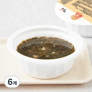 짱죽 이유식 한우소고기미역국12개월부터, 혼합맛(한우소고기/미역), 170g, 6개