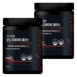 익스트림 모노크레아틴 플러스, 600g, 2개