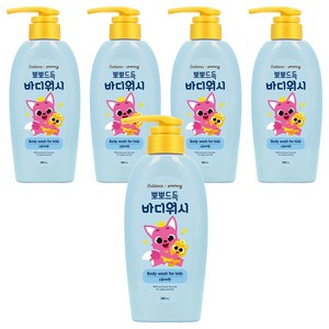 베비언스 핑크퐁 뽀뽀드득 바디워시 스윗피치향, 380ml, 5개