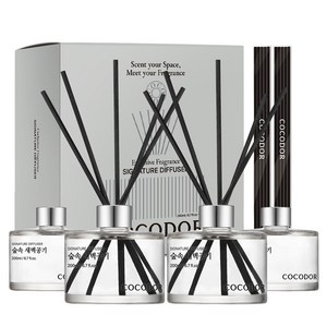 코코도르 시그니처 디퓨저, 숲속새벽공기, 200ml, 4개