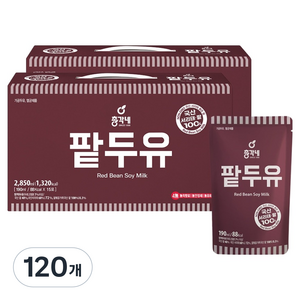 총각네 국산 서리태 팥두유, 190ml, 120개