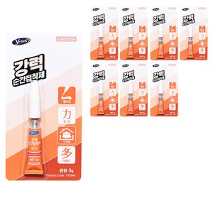 Vtech 젤타입 강력 순간 접착제, 8개