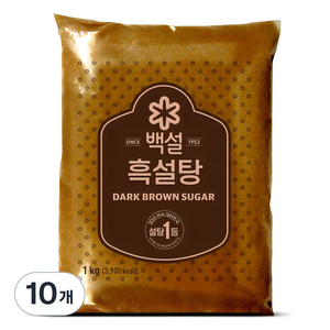 백설 흑설탕, 1kg, 10개