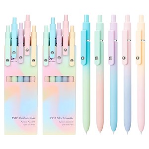 모더너리 퀵드라이 젤펜 오로라 간호사 볼펜 0.7mm 5종 세트, 검정, 2세트