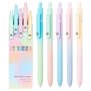 모더너리 퀵드라이 젤펜 오로라 간호사 볼펜 0.7mm 5종 세트, 검정, 1세트
