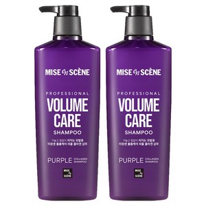 미쟝센 볼륨케어 퍼플 콜라겐 샴푸, 680ml, 2개