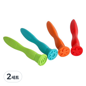캐스비 아트스쿨 스틱스템프 4종 세트, 혼합색상, 2세트