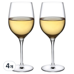 누드 떼루아 화이트 와인 글래스, 4개, 350ml