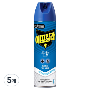 에프킬라 수성 에어로졸 살충제 무향, 500ml, 5개