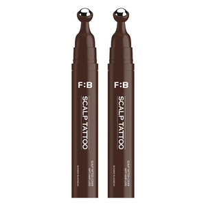 포뷰트 정수리 가르마 헤어라인 탈모 커버 두피 타투 틴트 15g, 브라운, 2개