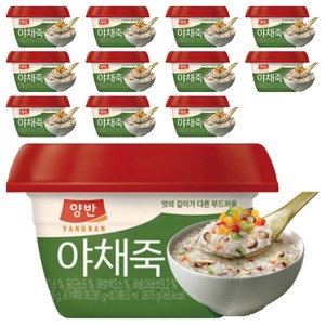 양반 야채죽, 288g, 12개