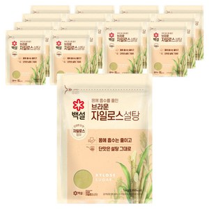 백설 자일로스 브라운 설탕, 1kg, 15개